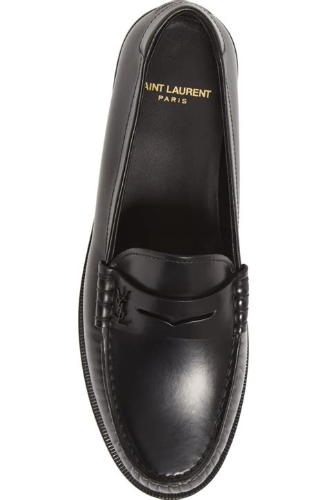 ysl loafers women's white|saint laurent loafer.